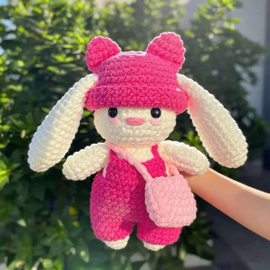 Thú bông len handmade màu hồng của LyliShop
