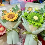 Bo hoa len handmade dung lam qua tang
